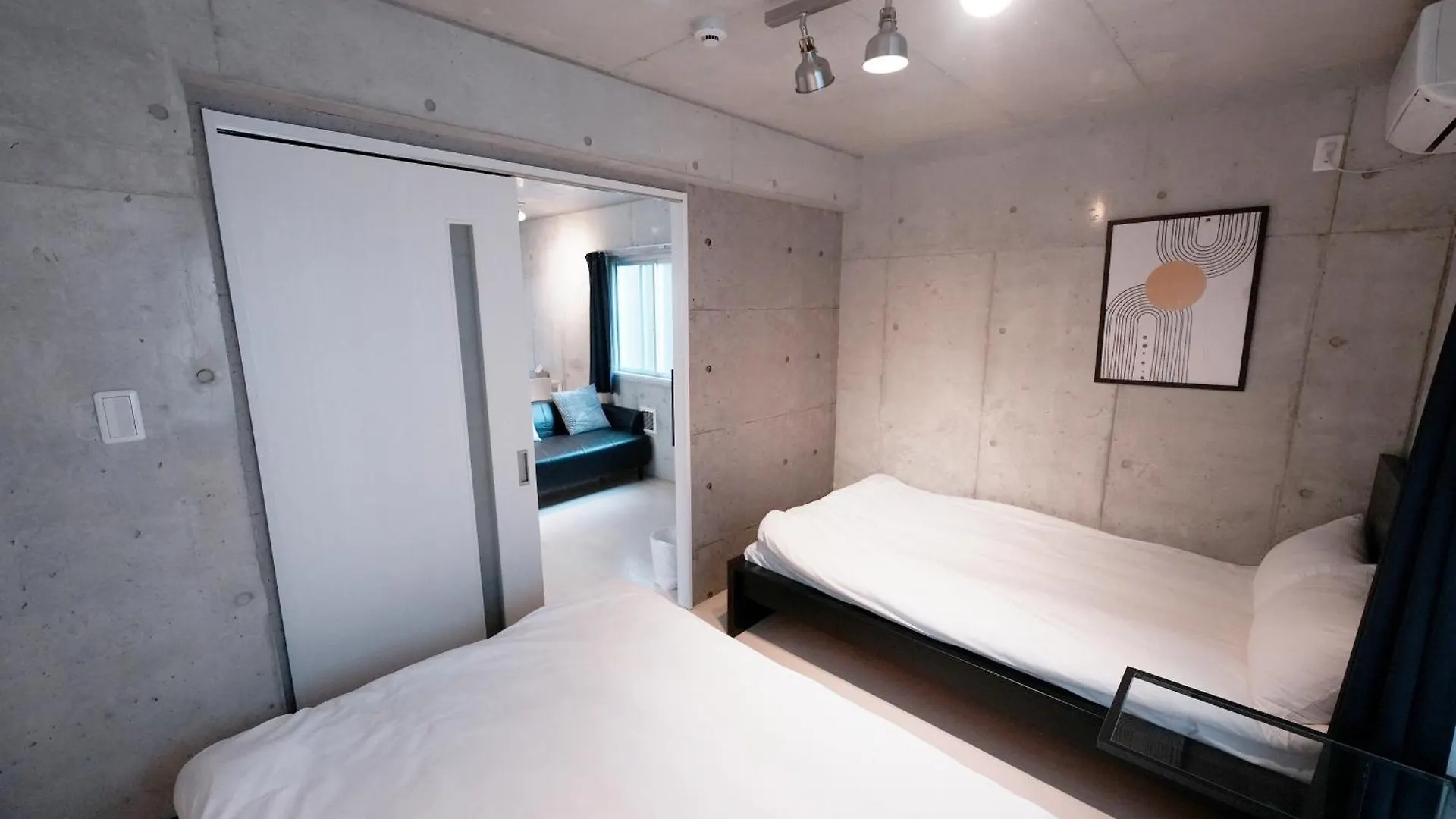 今宮駅徒歩2分大国町駅5分 難波道頓堀も徒歩圏内402 ホテルリネン使用 Oszaka Apartman